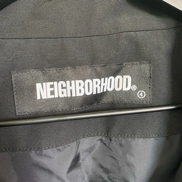 Neighborhood Jacket Bandana Oversized Japan Designer Chopped Track Black Mens - Picture 11 of 15